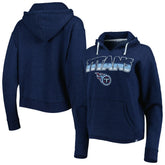 Tennessee Titans '47 Women's Color Rise Kennedy Notch Neck Pullover Hoodie Navy - 47 brand