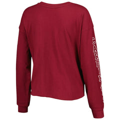 Arizona Cardinals '47 Women's Skyler Parkway Cropped Long Sleeve T-Shirt Cardinal - 47 brand