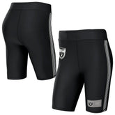 Las Vegas Raiders WEAR by Erin Andrews Women's Biker Shorts Black - NFL