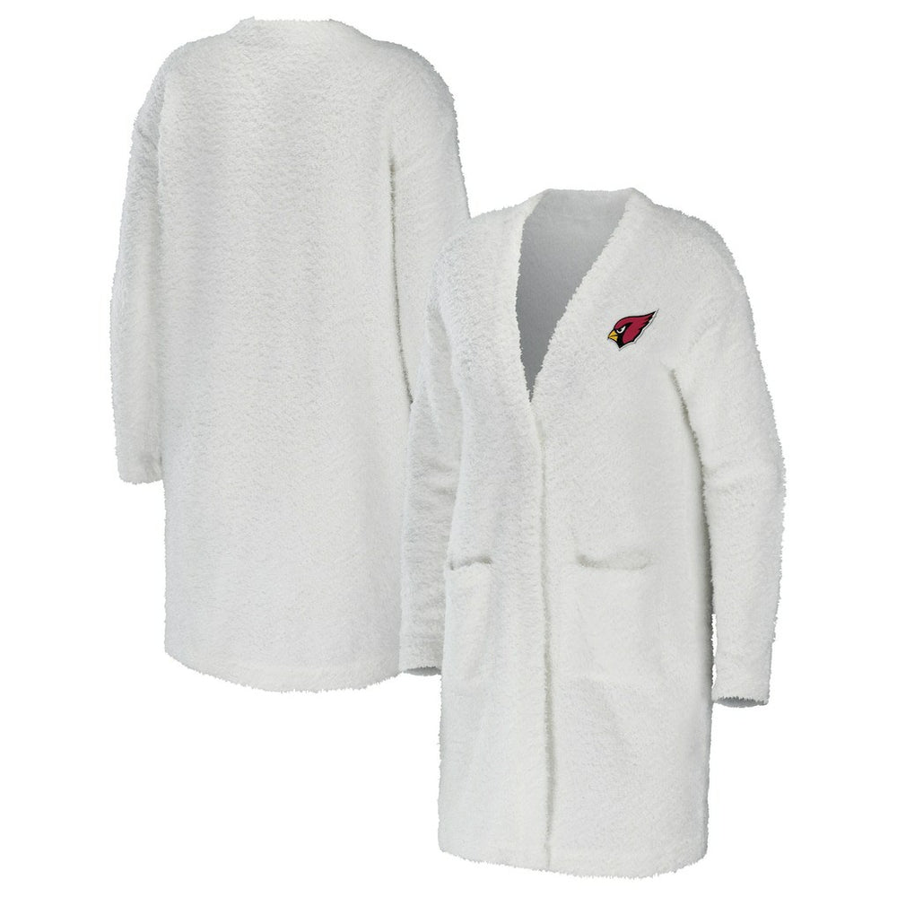 Arizona Cardinals WEAR by Erin Andrews Women's Cozy Lounge Cardigan Sweater Cream - NFL