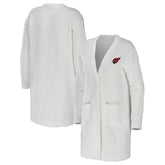 Arizona Cardinals WEAR by Erin Andrews Women's Cozy Lounge Cardigan Sweater Cream - NFL
