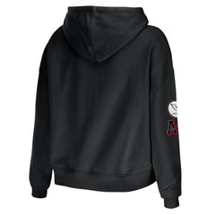 Arizona Cardinals WEAR by Erin Andrews Women's Modest Cropped Pullover Hoodie Black - NFL