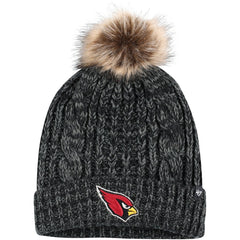 Arizona Cardinals '47 Women's Meeko Cuffed Knit Hat with Pom Black - 47 brand