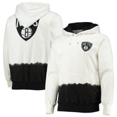 NBA - Brooklyn Nets FISLL Double Dribble Dip-Dye Pullover Hoodie - Oatmeal