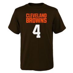 Deshaun Watson Cleveland Browns Youth Mainliner Player Name & Number T-Shirt Brown - NFL