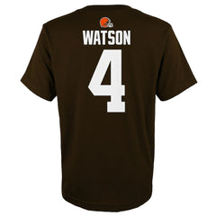 Deshaun Watson Cleveland Browns Youth Mainliner Player Name & Number T-Shirt Brown - NFL