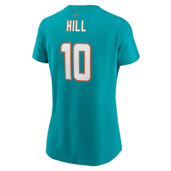 Tyreek Hill Miami Dolphins Women's Player Name & Number T-Shirt Aqua - Nike