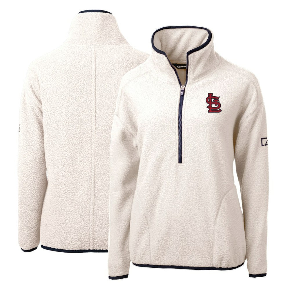 St. Louis Cardinals Cutter & Buck Women's Cascade Eco Sherpa Fleece Quarter-Zip Pullover Jacket for sale