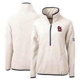 St. Louis Cardinals Cutter & Buck Women's Cascade Eco Sherpa Fleece Quarter-Zip Pullover Jacket for sale