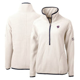 Washington Nationals Cutter & Buck Women's Cascade Eco Sherpa Fleece Quarter-Zip Pullover Jacket Near Me