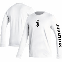 Adidas Juventus Team Crest Long Sleeve T-Shirts - White