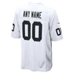Las Vegas Raiders Youth Team Custom Game Jersey White - Nike