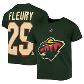 Marc-Andre Fleury Minnesota Wild - Youth Player Name & Number T-Shirt Green