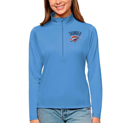 NBA - Oklahoma City Thunder Antigua Women's Tribute Half-Zip Top - Blue