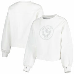 NBA - Brooklyn Nets Lusso Women's Lola Ball and Chain Pullover Sweatshirt - White
