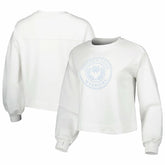 NBA - Golden State Warriors Lusso Women's Lola Ball and Chain Pullover Sweatshirt - White