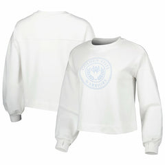 NBA - Golden State Warriors Lusso Women's Lola Ball and Chain Pullover Sweatshirt - White