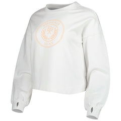 NBA - Phoenix Suns Lusso Women's Lola Ball and Chain Pullover Sweatshirt - White