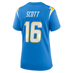 JK Scott Los Angeles Chargers Women's Game Jersey Powder Blue - Nike