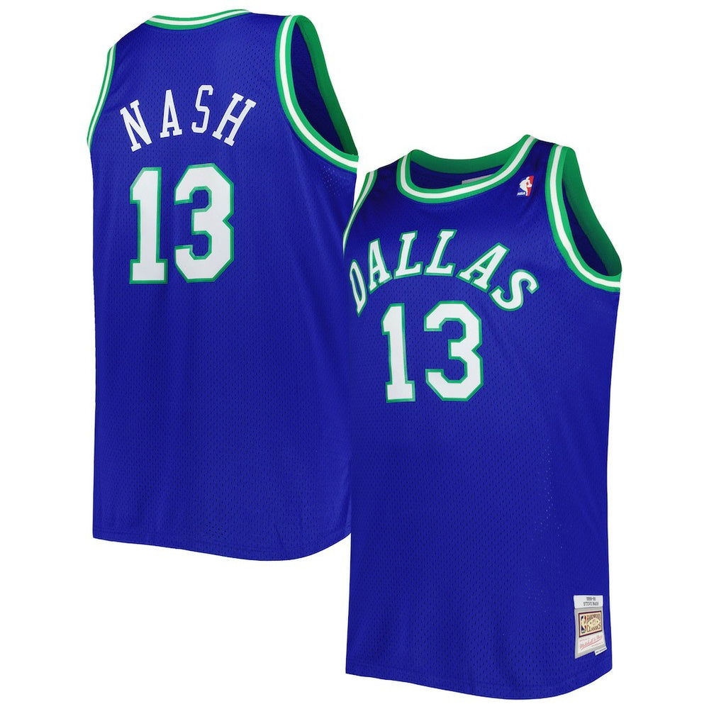 Mitchell & Ness - Steve Nash Dallas Mavericks Big & Tall Hardwood Classics 1998/99 Swingman Jersey - Blue