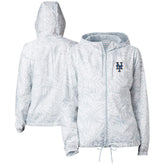 New York Mets Columbia Women's Flash Forward Full-Zip Windbreaker Jacket On Sale