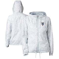 New York Mets Columbia Women's Flash Forward Full-Zip Windbreaker Jacket On Sale