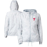 Philadelphia Phillies Columbia Women's Flash Forward Full-Zip Windbreaker Jacket Clearance