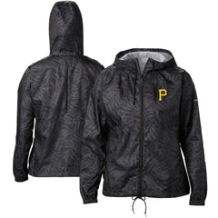 Pittsburgh Pirates Columbia Women's Team Flash Forward Full-Zip Windbreaker Jacket Lifestyle