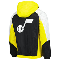 NBA - Utah Jazz Starter Body Check Raglan Hoodie Half-Zip Jacket - Gold