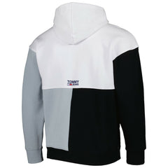 NBA - Brooklyn Nets Tommy Jeans Andrew Split Pullover Hoodie - White/Black