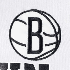 NBA - Brooklyn Nets Tommy Jeans Andrew Split Pullover Hoodie - White/Black