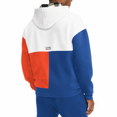 NBA - New York Knicks Tommy Jeans Andrew Split Pullover Hoodie - White/Royal