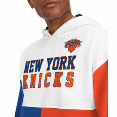 NBA - New York Knicks Tommy Jeans Andrew Split Pullover Hoodie - White/Royal