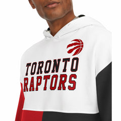 NBA - Toronto Raptors Tommy Jeans Andrew Split Pullover Hoodie - White/Red