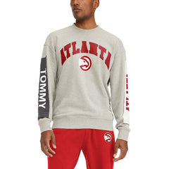 NBA - Atlanta Hawks Tommy Jeans James Patch Pullover Sweatshirt - Gray
