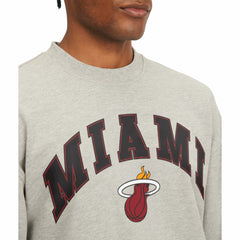 NBA - Miami Heat Tommy Jeans James Patch Pullover Sweatshirt - Gray