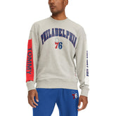 NBA - Philadelphia 76ers Tommy Jeans James Patch Pullover Sweatshirt - Gray