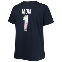 Boston Red Sox Women's Plus Size #1 Mom 2-Hit V-Neck T-Shirt for sale