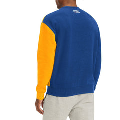 NBA - Golden State Warriors Tommy Jeans Keith Split Pullover Sweatshirt - Royal/Yellow