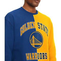 NBA - Golden State Warriors Tommy Jeans Keith Split Pullover Sweatshirt - Royal/Yellow