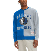 NBA - Dallas Mavericks Tommy Jeans Keith Split Pullover Sweatshirt - Royal/Gray