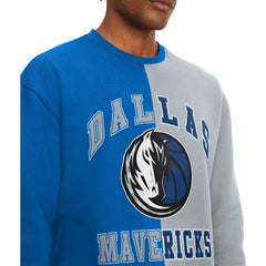NBA - Dallas Mavericks Tommy Jeans Keith Split Pullover Sweatshirt - Royal/Gray