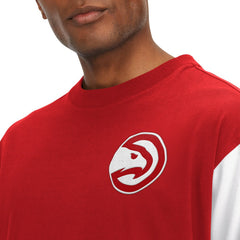 NBA - Atlanta Hawks Tommy Jeans Richie Color Block Long Sleeve T-Shirt - Red