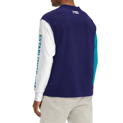 NBA - Charlotte Hornets Tommy Jeans Richie Color Block Long Sleeve T-Shirt - Purple