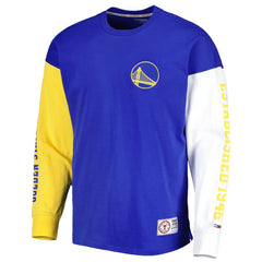 NBA - Golden State Warriors Tommy Jeans Richie Color Block Long Sleeve T-Shirt - Royal