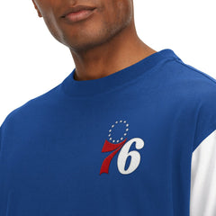 NBA - Philadelphia 76ers Tommy Jeans Richie Color Block Long Sleeve T-Shirt - Royal