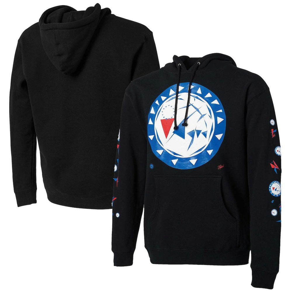 NBA - Philadelphia 76ers NBA x Naturel No Caller ID Pullover Hoodie - Black
