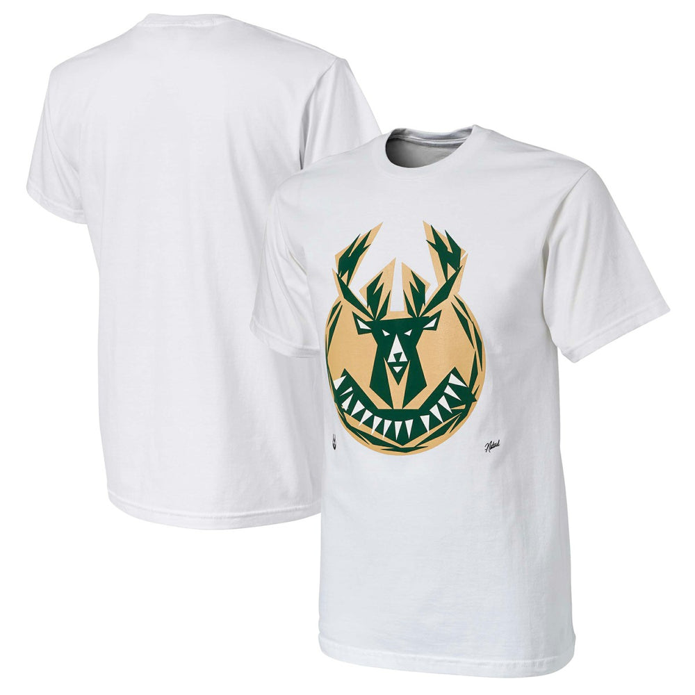 NBA - Milwaukee Bucks NBA x Naturel No Caller ID T-Shirt - White