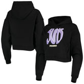 NBA - Phoenix Suns Lusso Women's Layla World Tour Cropped Pullover Hoodie - Black