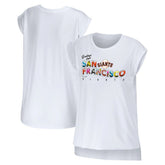San Francisco Giants WEAR by Erin Andrews Women's Greetings From T-Shirt Sale